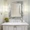 Head West Frameless Reeded Mosaic Printed Wall Décor Mirror